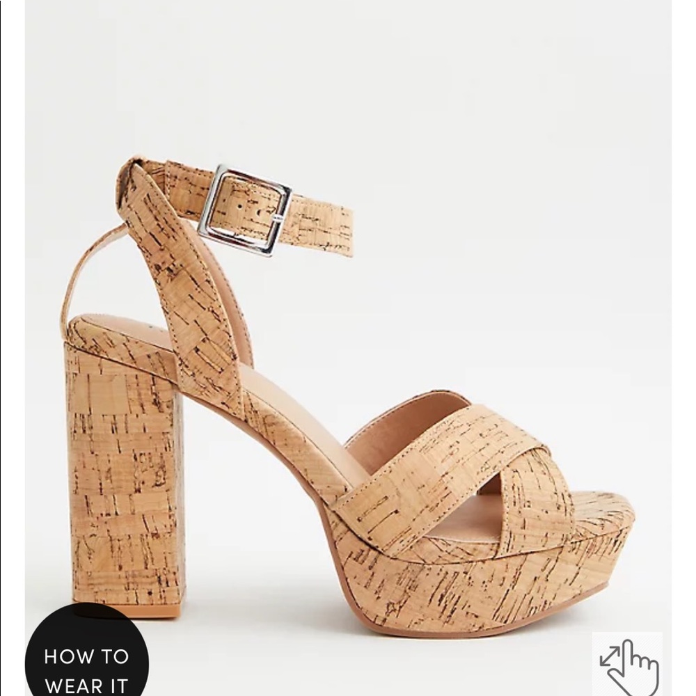 Platform cork sandals